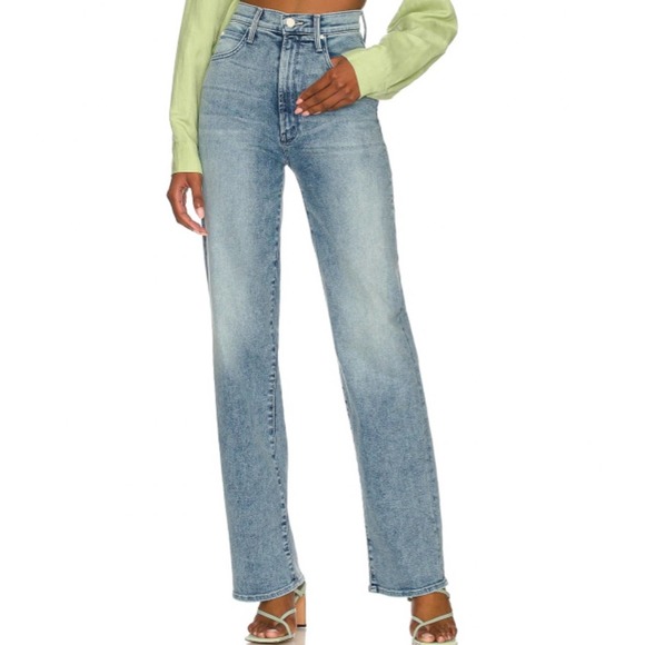 MOTHER Denim - NWT MOTHER The Tunnel Vision Sneak High-Rise Straight Jeans 27 Twice Shy